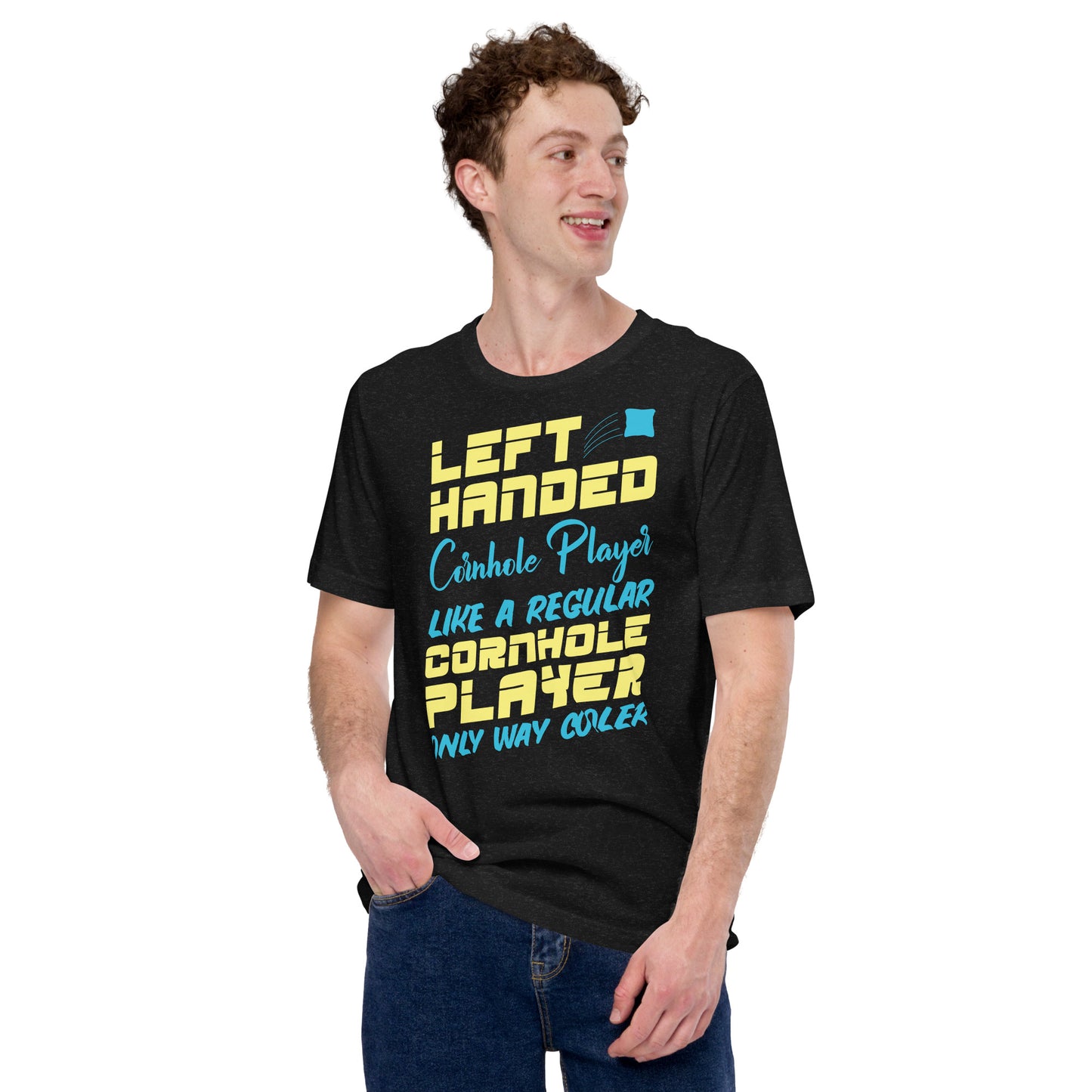 Left Handed Cornhole Player